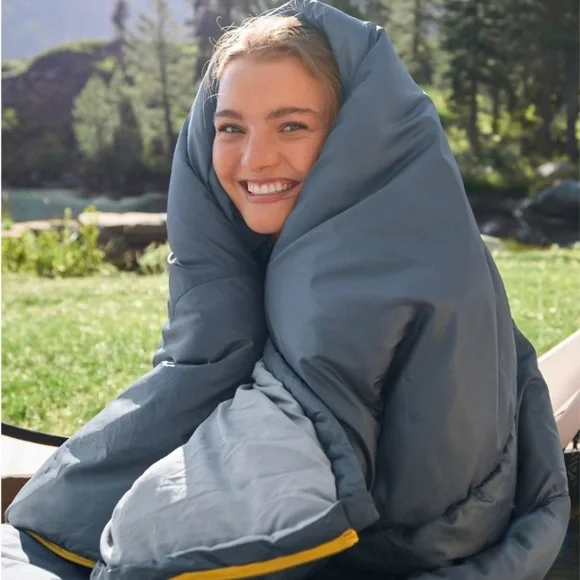 L.L.Bean Adults Access Sleeping Bag, 40° Rangeley Blue Brand New - Picture 2 of 9